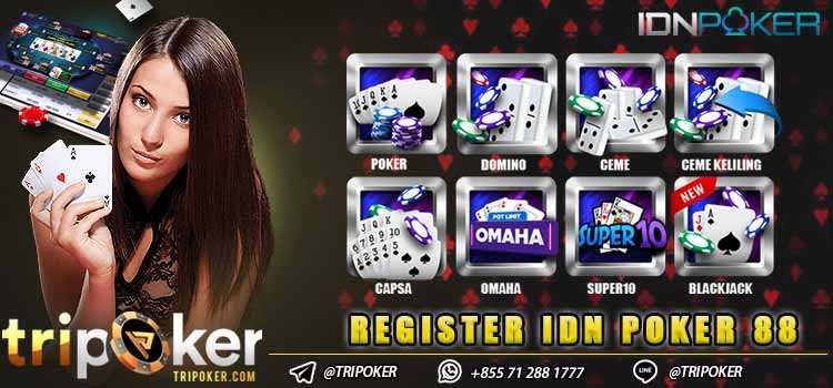 Register Idn Poker 88
