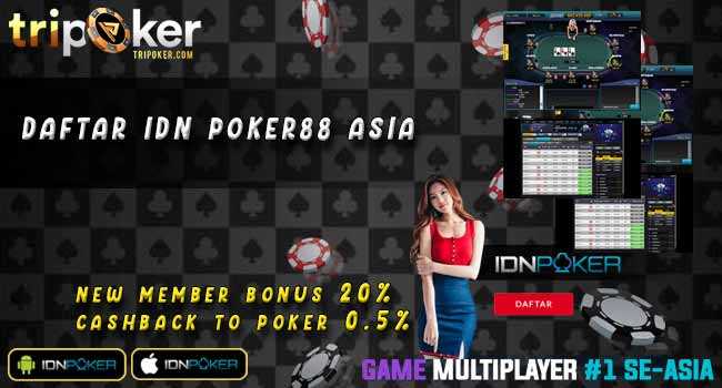 Daftar IDN Poker88 Asia